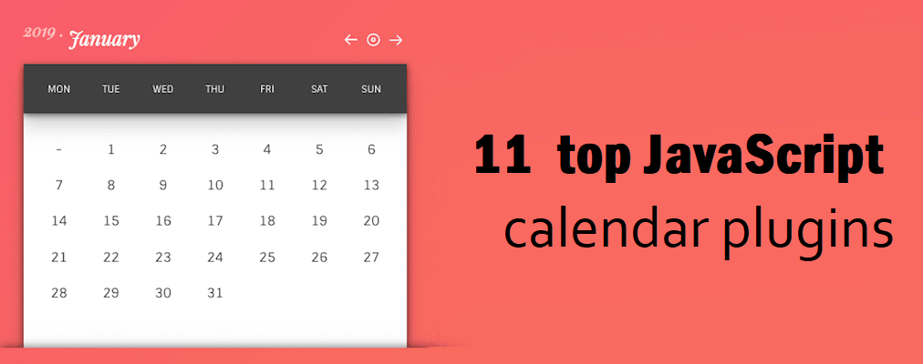 11 top JavaScript calendar plugins Techno Walla